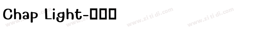 Chap Light字体转换